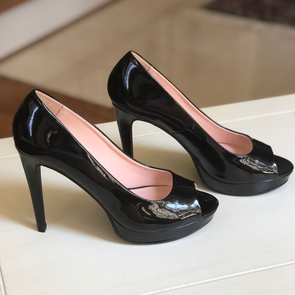 HOLLISTON PEEP TOE PUMPS - worn ONCE!
